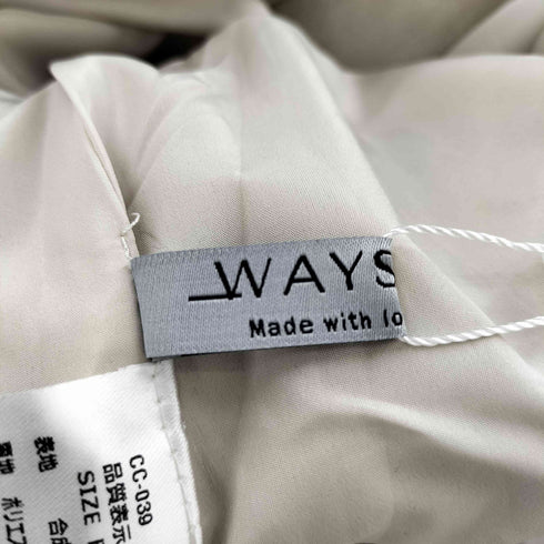 WAYS will フェイクレザー ジャケット レディース FREE