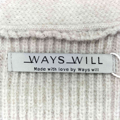 WAYS will デニム 切替 ニットカーディガン レディース FREE