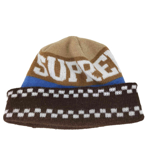 シュプリーム Supreme OLD 初期 USA製 チェッカー ロゴ ビーニー メンズ FREE