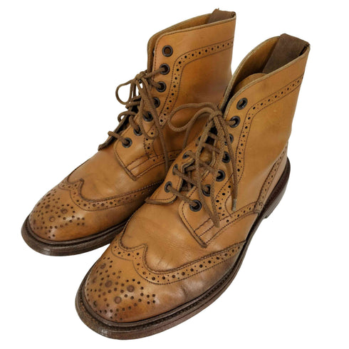 トリッカーズ Trickers 5180 ウィングチップ カントリーブーツ レディース UK:4.5
