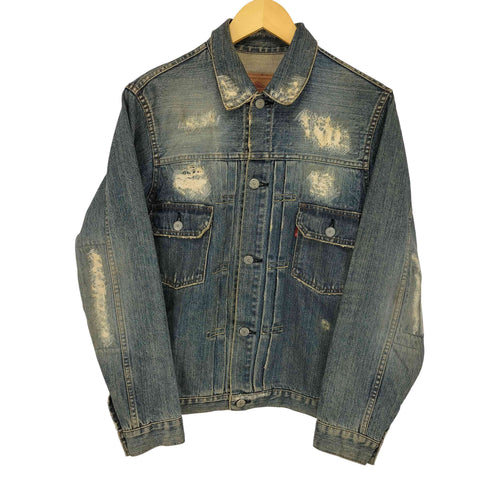 ヒステリックグラマー HYSTERIC GLAMOUR オゾン期 デニムジャケット 2nd セカンド クラッシュ ダメージ加工 日本製 メンズ JPN:S