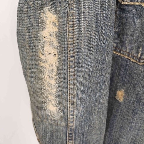 ヒステリックグラマー HYSTERIC GLAMOUR オゾン期 デニムジャケット 2nd セカンド クラッシュ ダメージ加工 日本製 メンズ JPN:S