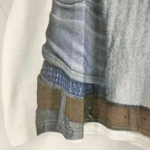 ANTERIOR LOVED 3D Scarf Print Loose Short Sleeve T-shirt スリーディースカーフプリント Tシャツ メンズ import:M