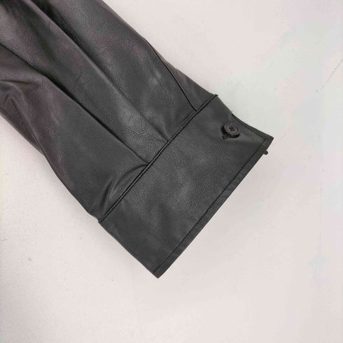 エッセイ ESSAY SYNTHETIC LEATHER フェイクレザー 長袖 シャツ メンズ JPN:2