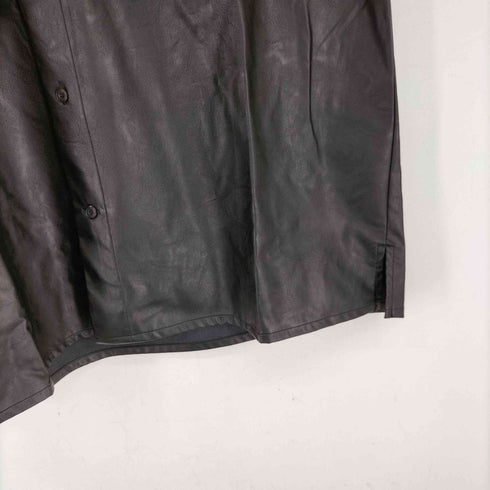 エッセイ ESSAY SYNTHETIC LEATHER フェイクレザー 長袖 シャツ メンズ JPN:2
