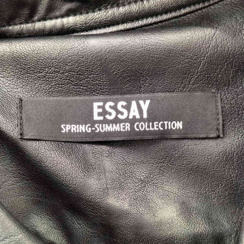 エッセイ ESSAY SYNTHETIC LEATHER フェイクレザー 長袖 シャツ メンズ JPN:2
