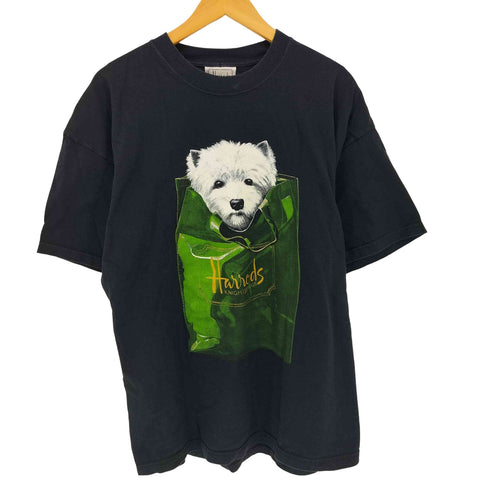 ハロッズ HARRODS HARRODS KNIGHTSBRIDGE ハロッズ ナイツブリッジ プリントクルーネックTシャツ メンズ XL