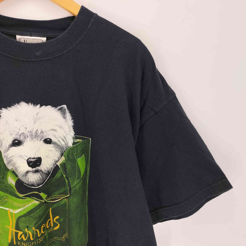 ハロッズ HARRODS HARRODS KNIGHTSBRIDGE ハロッズ ナイツブリッジ プリントクルーネックTシャツ メンズ XL