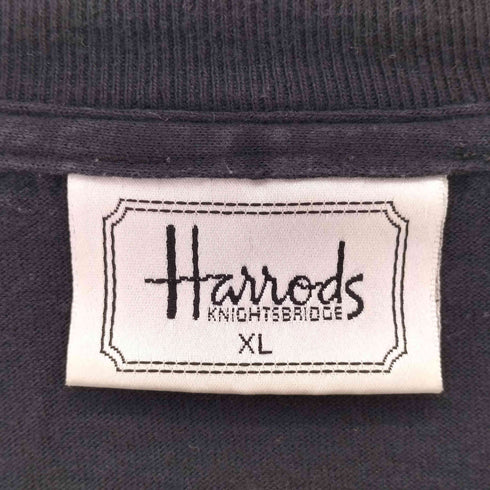 ハロッズ HARRODS HARRODS KNIGHTSBRIDGE ハロッズ ナイツブリッジ プリントクルーネックTシャツ メンズ XL
