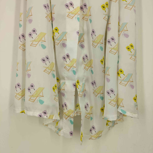 STEFANIA VAIDANI STELLA VENICE BEACH DRE 総柄 オフショルダーワンピース レディース import:XS