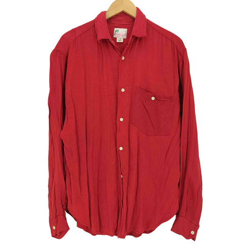 Reminiscence 80-90s USA製 レーヨン長袖シャツ メンズ import:M