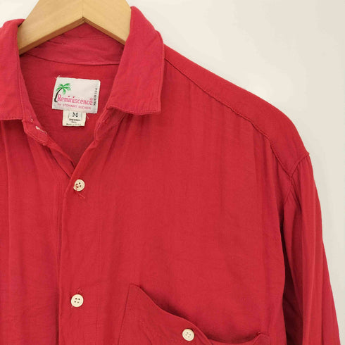 Reminiscence 80-90s USA製 レーヨン長袖シャツ メンズ import:M