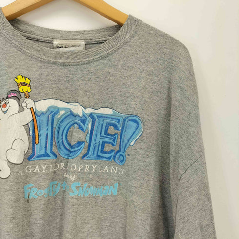 ICE アイス プリントクルーネック 長袖Tシャツ メンズ XL