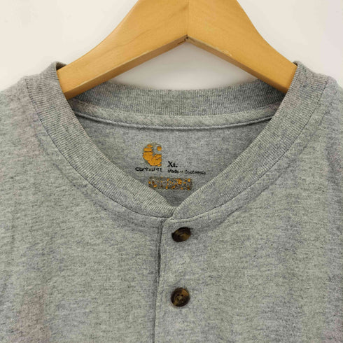カーハート Carhartt ワンポイント刺繍 ヘンリーネック Tシャツ メンズ XL