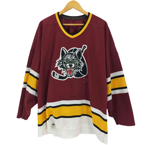 90S Bauer バウアー カナダ製 チームロゴ ホッケーシャツ メンズ G/L