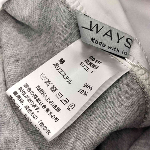 WAYS will ワイド スウェットパンツ レディース FREE