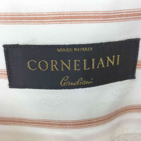 コルネリアーニ Corneliani イタリア製 ストライプ ドレスシャツ メンズ 16/41
