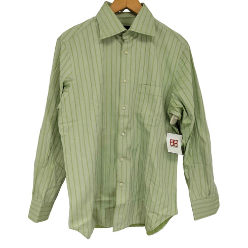 コルネリアーニ Corneliani イタリア製 ストライプ ドレスシャツ メンズ 16/41