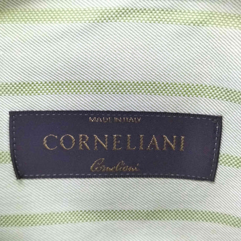 コルネリアーニ Corneliani イタリア製 ストライプ ドレスシャツ メンズ 16/41