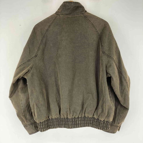 ザラ ZARA ウォッシュドチェックワックスフィニッシュジャケット レディース import:M