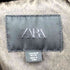 ザラ ZARA ウォッシュドチェックワックスフィニッシュジャケット レディース import:M