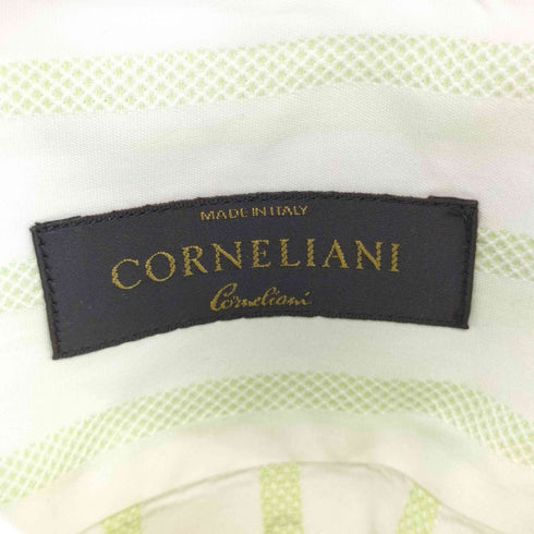コルネリアーニ Corneliani イタリア製 ストライプ ドレスシャツ メンズ 16/41