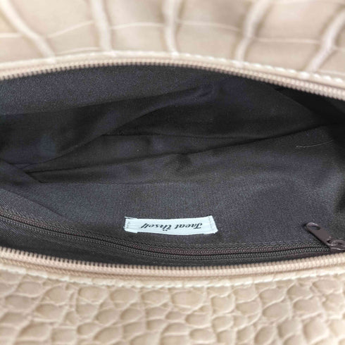 トリートユアセルフ TREAT URSELF レザークロコボストンバッグ レディース