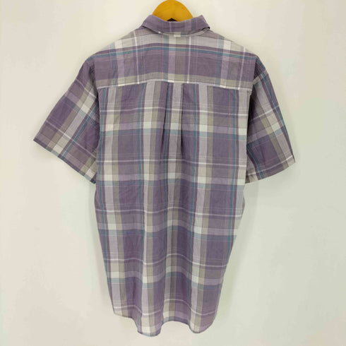 ヴァンヒューゼン VAN HEUSEN 417 AUTHENTIC SHIRTWEAR オーセンティックシャツウェア 90S 韓国製 ボタンダウン半袖チェックシャツ メンズ import:M