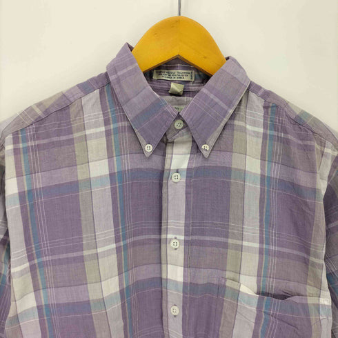 ヴァンヒューゼン VAN HEUSEN 417 AUTHENTIC SHIRTWEAR オーセンティックシャツウェア 90S 韓国製 ボタンダウン半袖チェックシャツ メンズ import:M