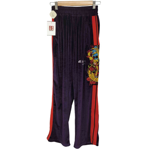 チュウカタベタイ Tiger track pants 刺繍入り トラックパンツ レディース JPN:M