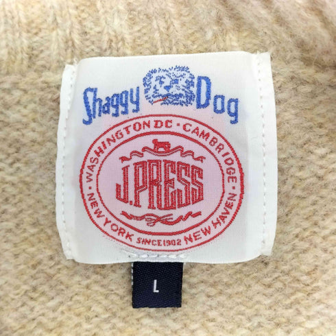 ジェイプレス J.PRESS SHAGGY DOG ウール クルーネックセーター メンズ JPN:L