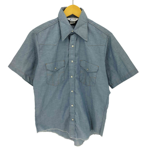 ディッキーズ Dickies VAGUERO 70S USA製 半袖 ウエスタンシャツ メンズ 15 1/2-34