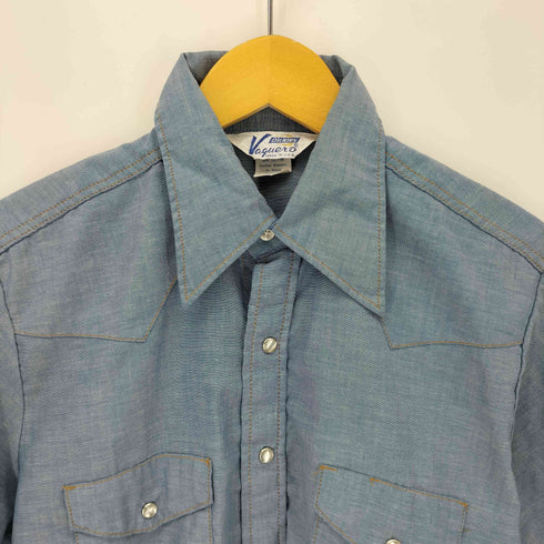 ディッキーズ Dickies VAGUERO 70S USA製 半袖 ウエスタンシャツ メンズ 15 1/2-34