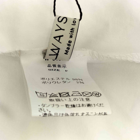 WAYS will ステッチデザイン オーバーサイズシャツ レディース FREE