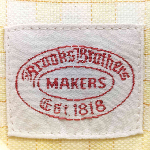 ブルックスブラザーズ BROOKS BROTHERS MAKERS レギュラーカラー長袖チェックシャツ メンズ