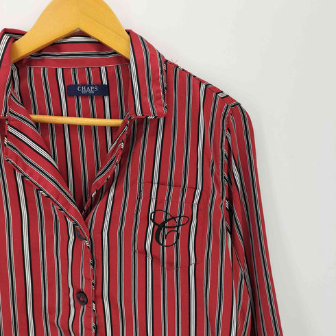 チャップス CHAPS シルクライク ストライプパジャマセットアップ レディース M