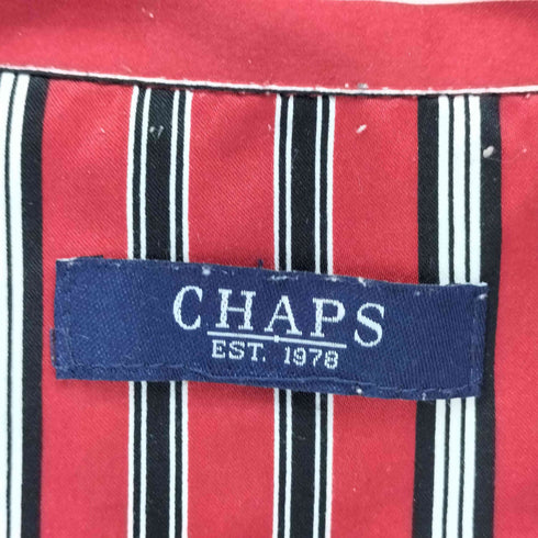 チャップス CHAPS シルクライク ストライプパジャマセットアップ レディース M