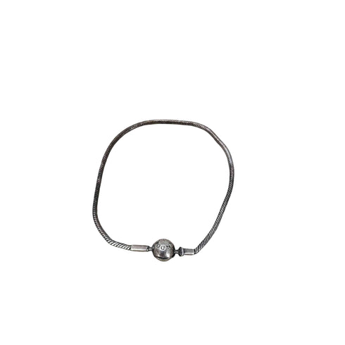 パンドラ PANDORA S 925 silver 刻印 シルバー 変形 ボールチェーン バングル ブレスレット レディース