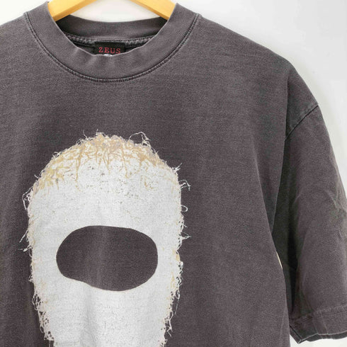 ZEUS ボディ ピグメントダイ 加工 S/S プリント ロック バンド Tシャツ THUNDER ROCK 2024 SOLU メンズ JPN:M