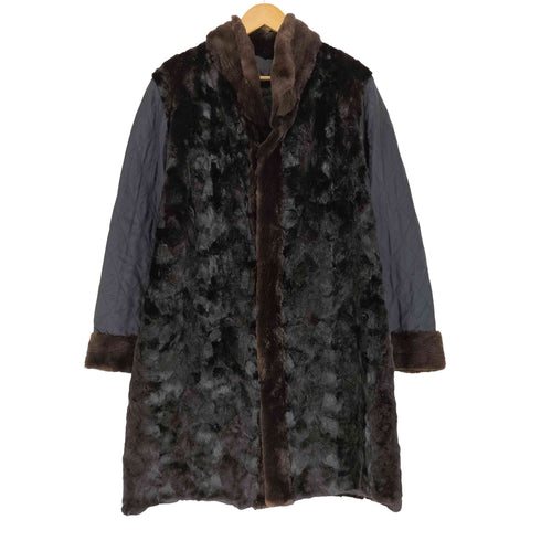 real fur jacket リアルファージャケット 袖キルティング レディース