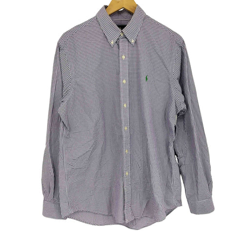 ラルフローレン RALPH LAUREN チェック柄 ボタンダウン L/S シャツ メンズ JPN:L