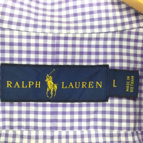 ラルフローレン RALPH LAUREN チェック柄 ボタンダウン L/S シャツ メンズ JPN:L