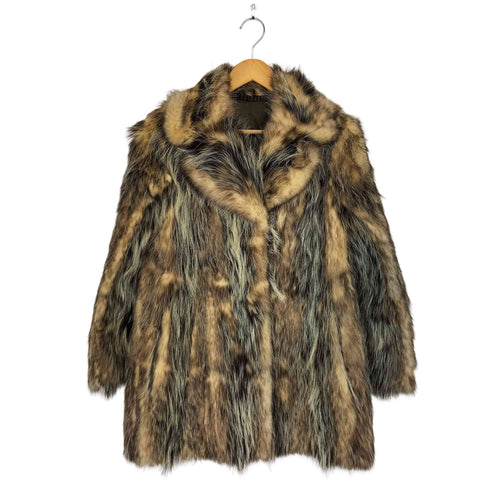 real fur jacket リアルファージャケット 毛足長 レディース JPN:13号