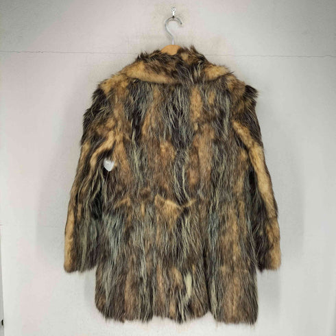 real fur jacket リアルファージャケット 毛足長 レディース JPN:13号