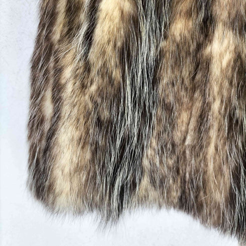 real fur jacket リアルファージャケット 毛足長 レディース JPN:13号