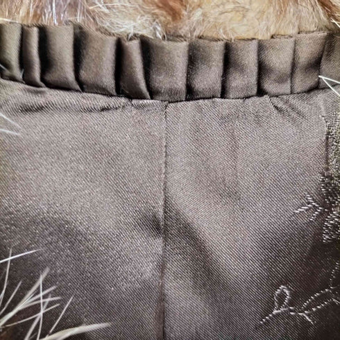 real fur jacket リアルファージャケット 毛足長 レディース JPN:13号