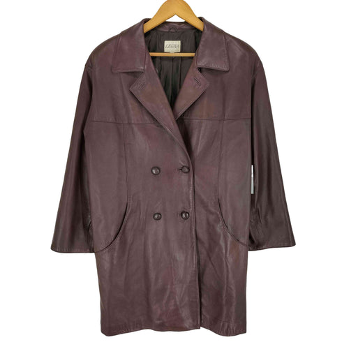 LEGNA レザーダブルチェスターコート レディース JPN:M