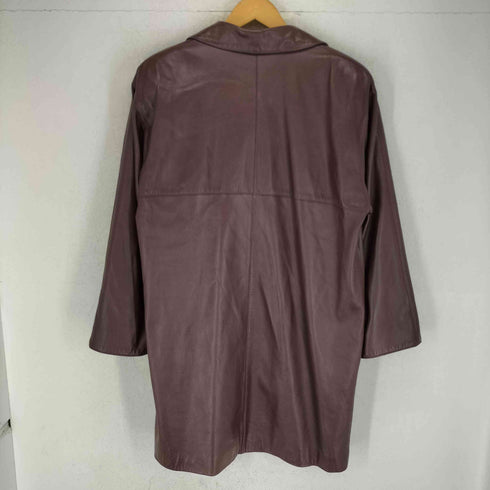 LEGNA レザーダブルチェスターコート レディース JPN:M