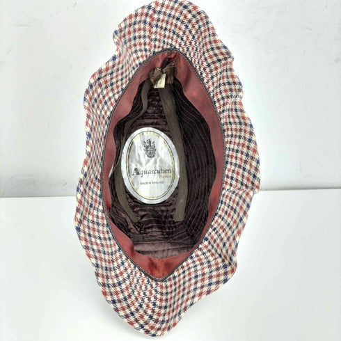 アクアスキュータム AQUASCUTUM MADE IN ENGLAND チェック柄ハット レディース 57