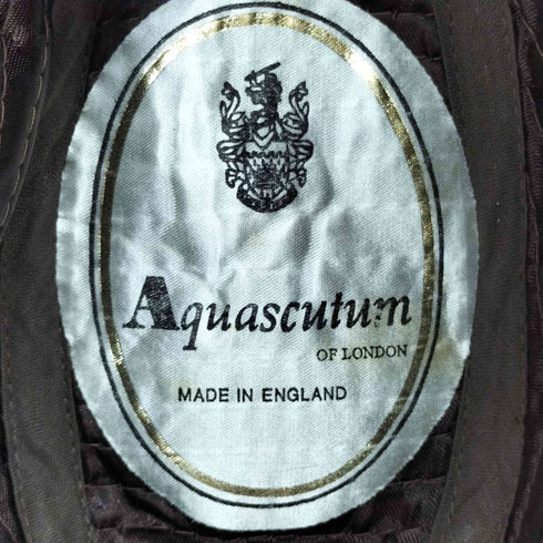 アクアスキュータム AQUASCUTUM MADE IN ENGLAND チェック柄ハット レディース 57